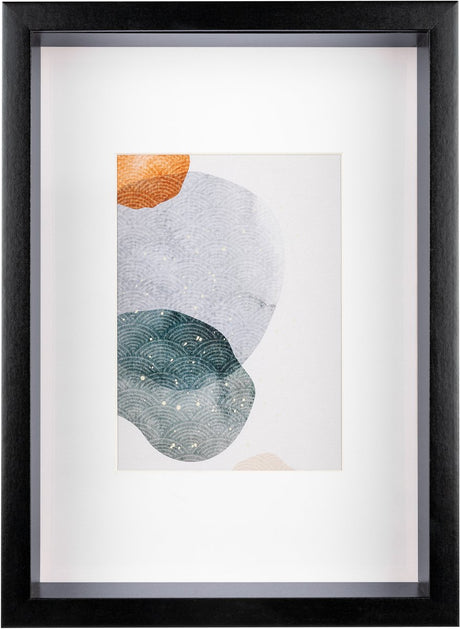 Walther-form - 3D FSC træramme - fotostørrelse 21x29,7 cm - kunstglas - sort