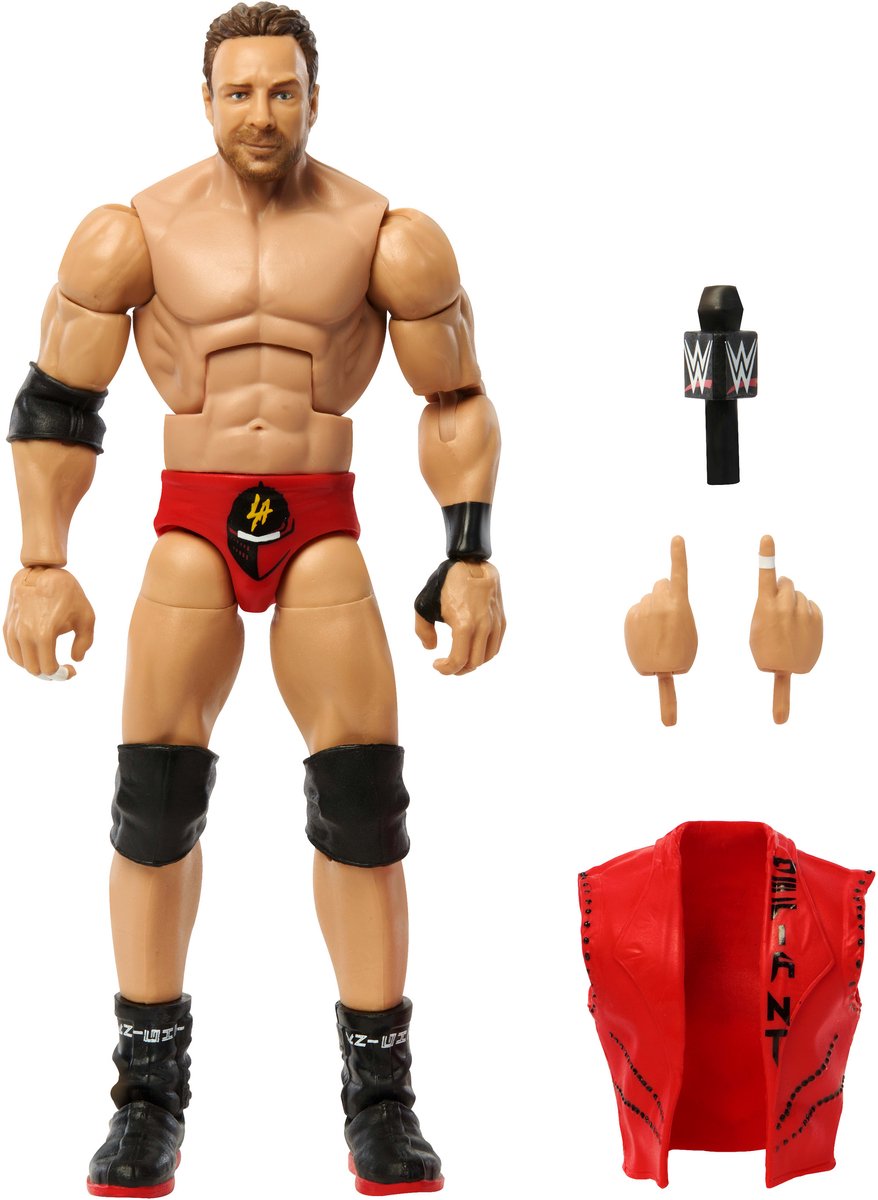 Mattel wwe elite collection top picks la ridder actionfigur, 8 år, flerfarvet, plastik