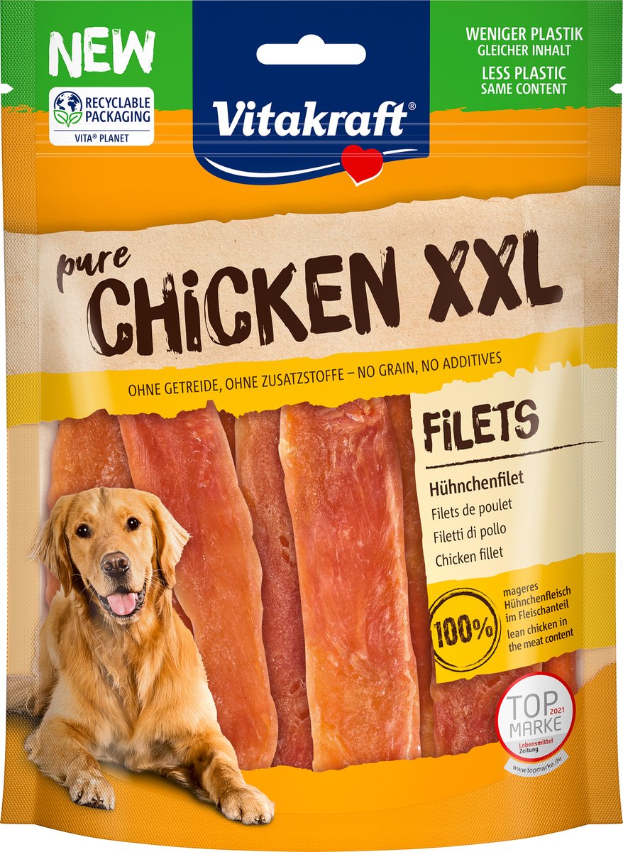 Vitakraft ren kylling xxl kyllingefilet - 250 gram