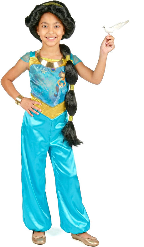 Forklædning disney prinsesse - aladdin, jasmin basic plus, størrelse xs (3t-4t år), piger