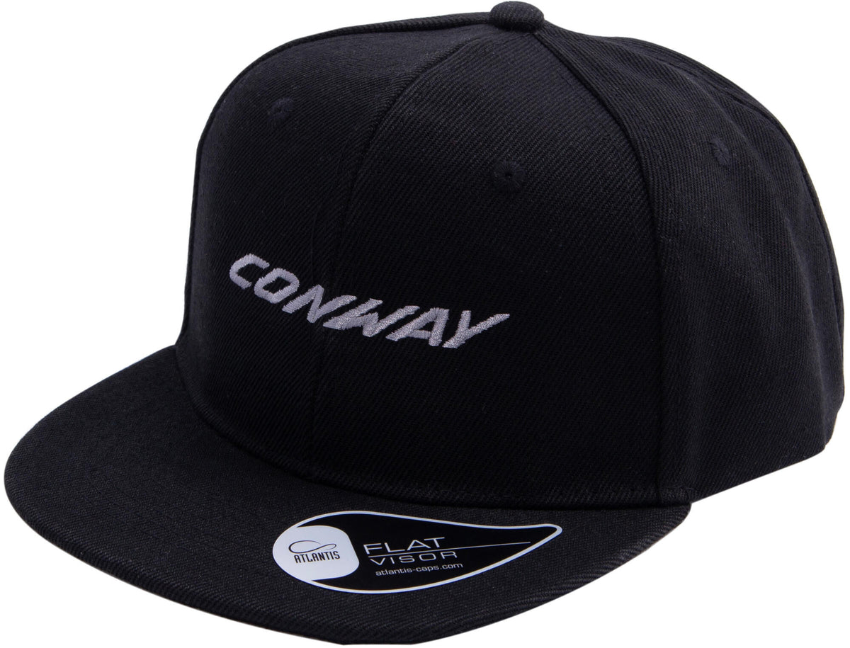 Conway flad cap logo cap logo sort børn