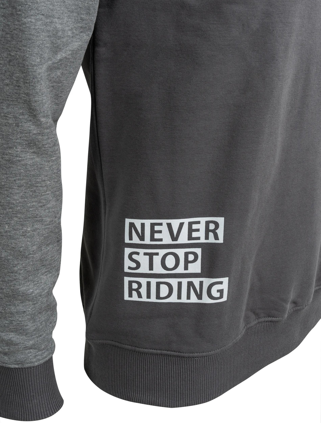 Contec sweatshirt stop aldrig med at ride ct sweatshirt stop aldrig med at ride sort grå størrelse xl
