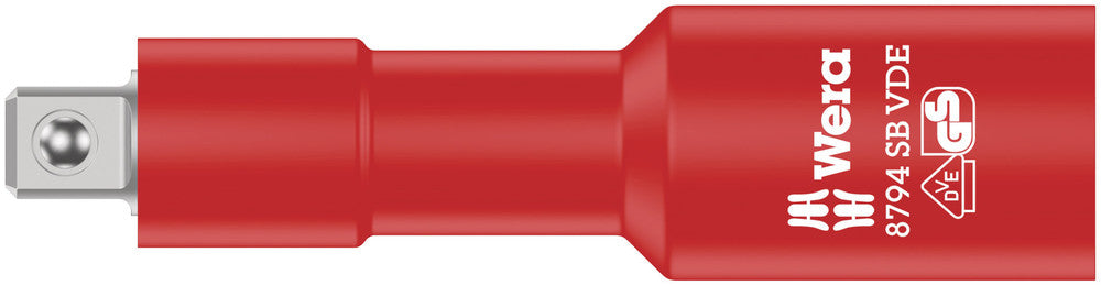 Wera 8794 sb vde zyklop forlængelse, isoleret, kort, 3 8 , 91,0 mm - 1 stk. - 05004964001