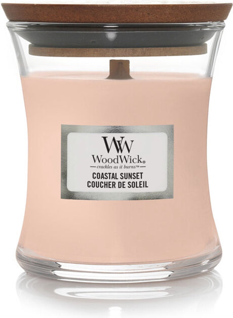 Woodwick duftlys minilys - kystsolnedgang - 20 brændetimer - 85gr - 8 cm ø 7 cm