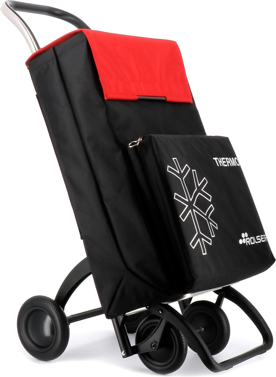 Rolser indkøbsvogn 4 hjul - thermo fresh mf - 4.2 - sort rød
