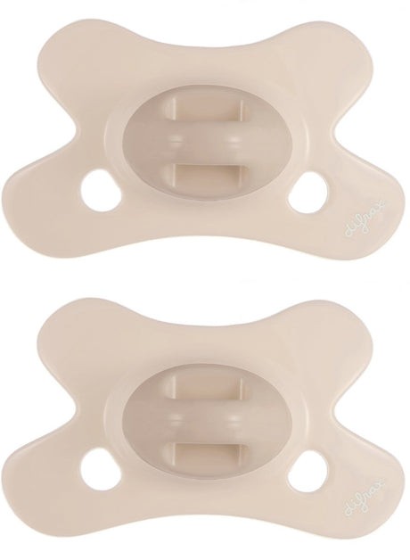 Difrax fopspeen natural - 0 tot 6 maanden - beige - 2 stuks