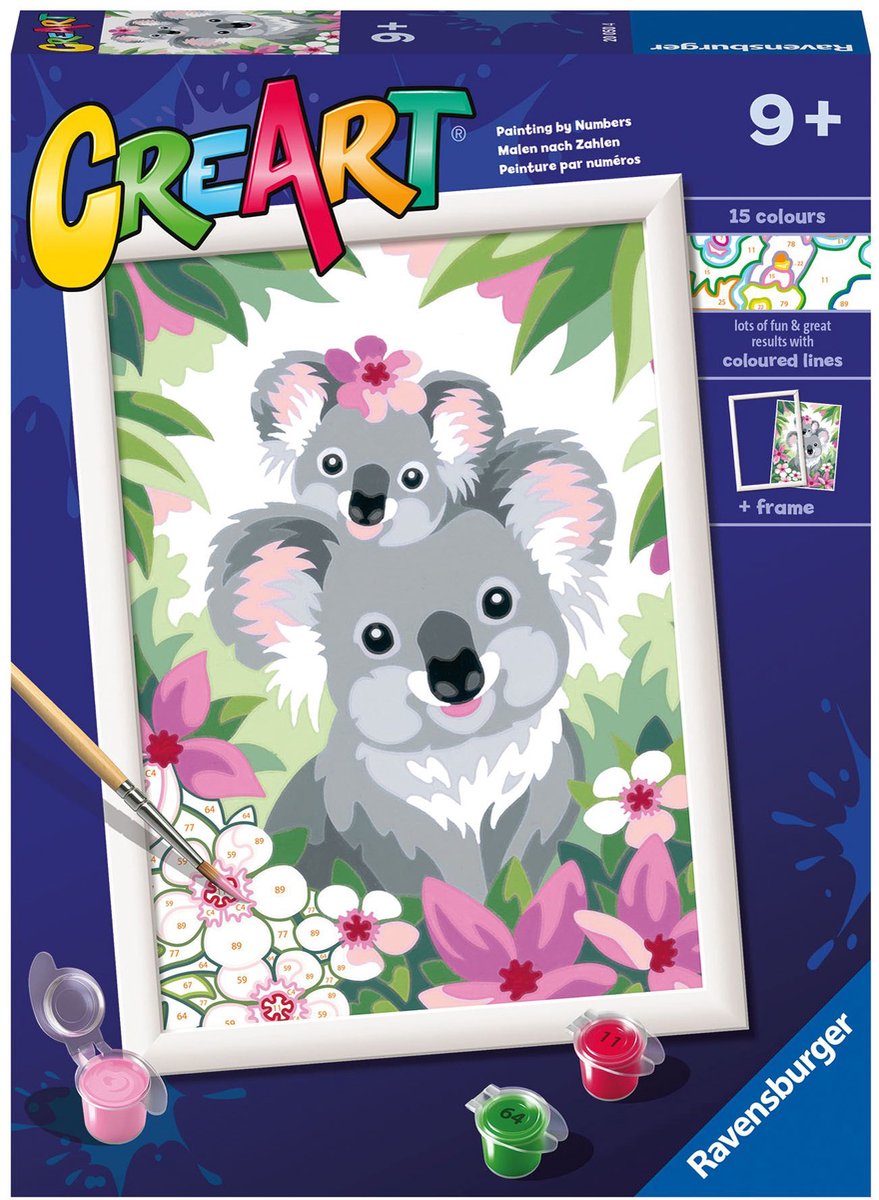 Ravensburger Creart Maleri på nummer - Koala Schatjes