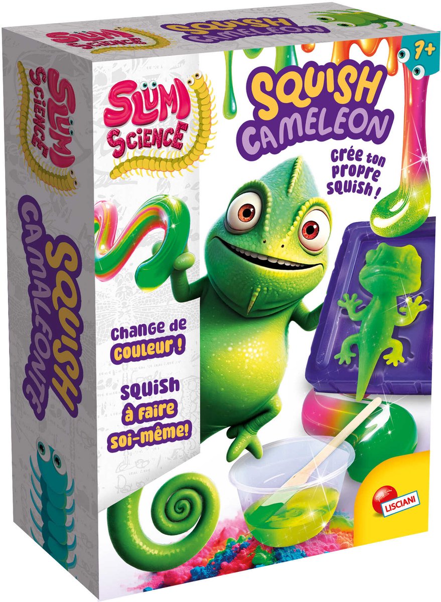 Lisciani slumi videnskab lomme squish camaleonte ed. fransk