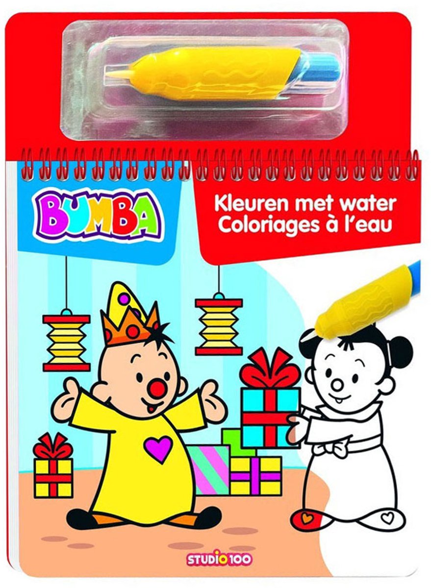 Studio 100 Bumba Colorbook Farver med vand fødselsdag