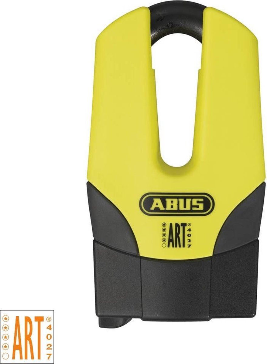 Abus granit quick mini pro 37 skivebremselås art 4 - gul