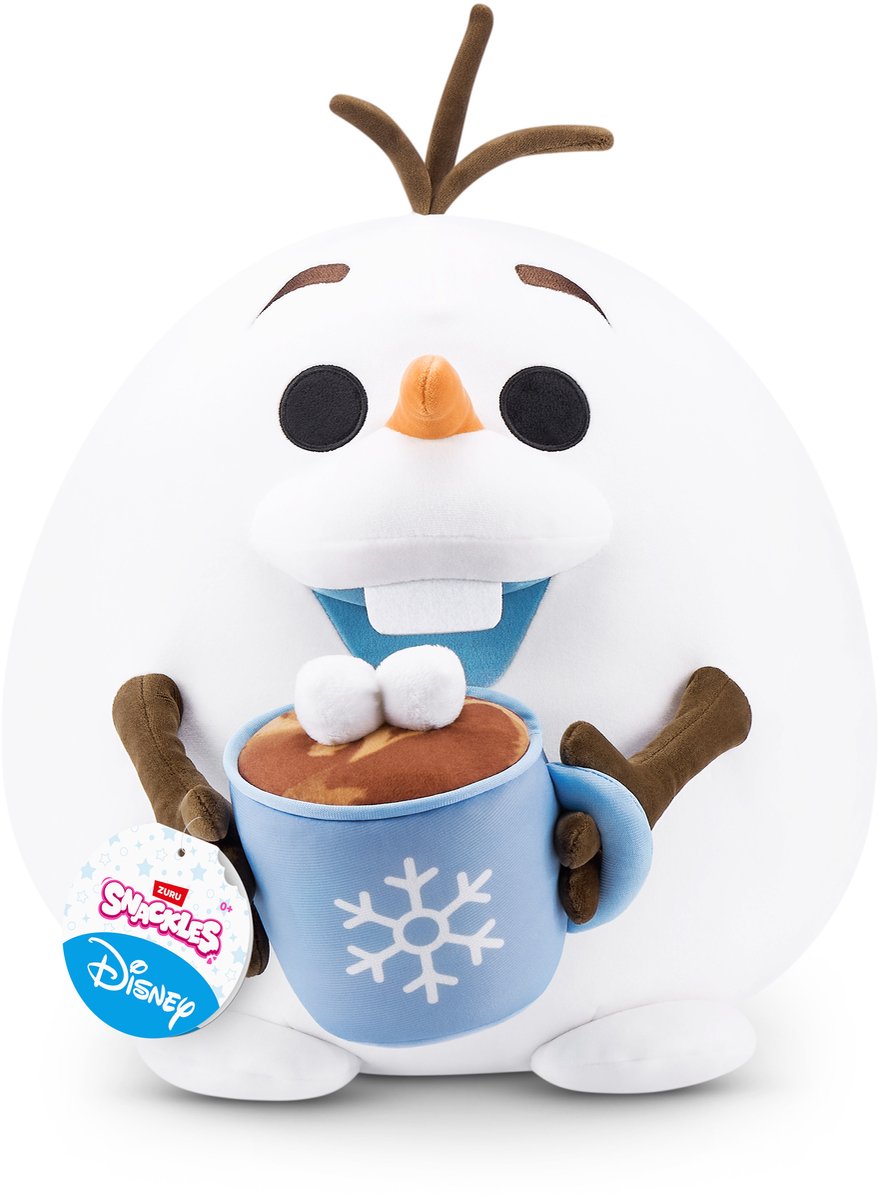 Snackles Disney plyslegetøj på 35 cm (olaf) fra zuru