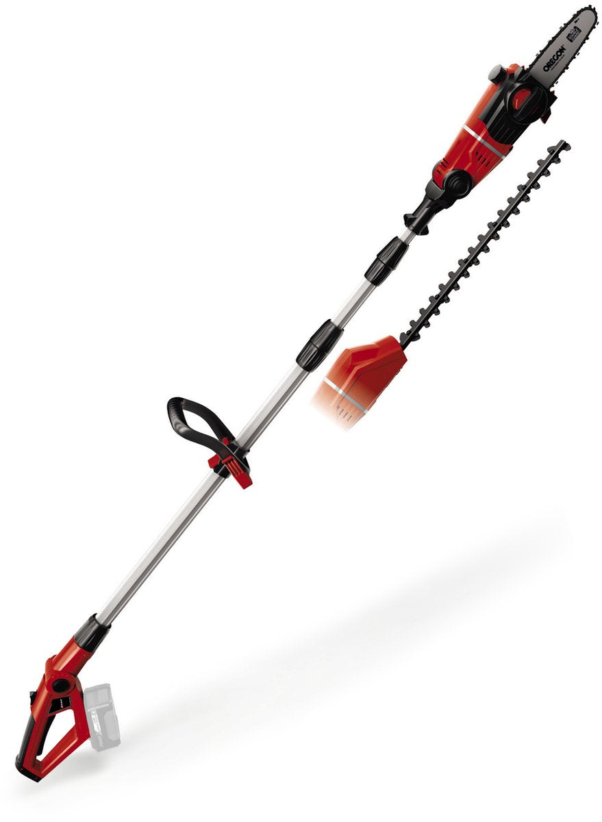 Einhell batteri have multiværktøj ge-hc 18 li t kit - power x-change - 18 v 3,0 ah li-ion - motorsavklingelængde: 200 mm - hækkeklipperbladlængde: 450 mm - tandafstand: 16 mm - ekskl. batteri og oplader