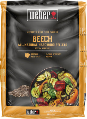 Weber - træpiller bøg 8 kg (pose)