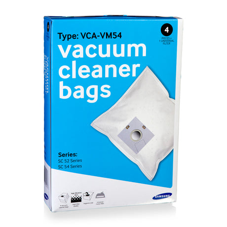 Samsung vca-vp54 støvposer 4 stk til vcc54, vcc5480, sc5480, sc5450