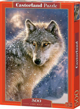 Castorland lone wolf – puslespil – 500 brikker – satin finish – perfekt pasform – europæisk kvalitet