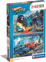 Clementoni Jigsaw Puzzle Super Color Hot Wheels, 2x60st.
