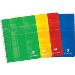 Clairefontaine spiraalschrift clairfontaine karton 883 90g m2 16,5x21cm gelijnd 120blz 60vel