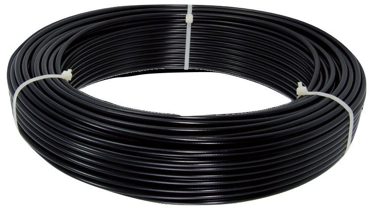 SACCON GEAR Udendørs kabel 5mm Teflon Sort 150 meter DX150