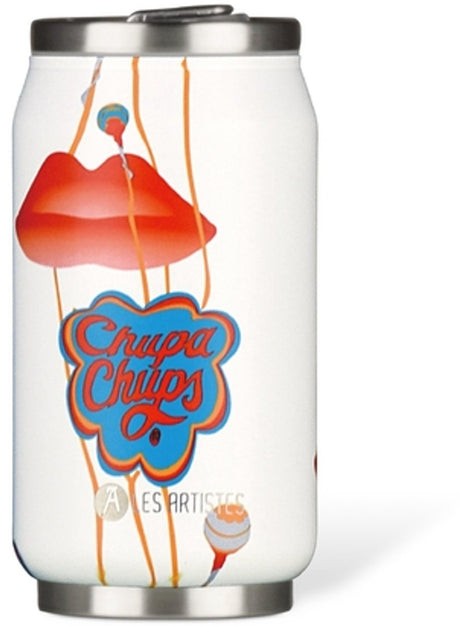 Les artistes paris termokopdåse 280ml - med integreret sugerør - chupa kiss - lp-a4346