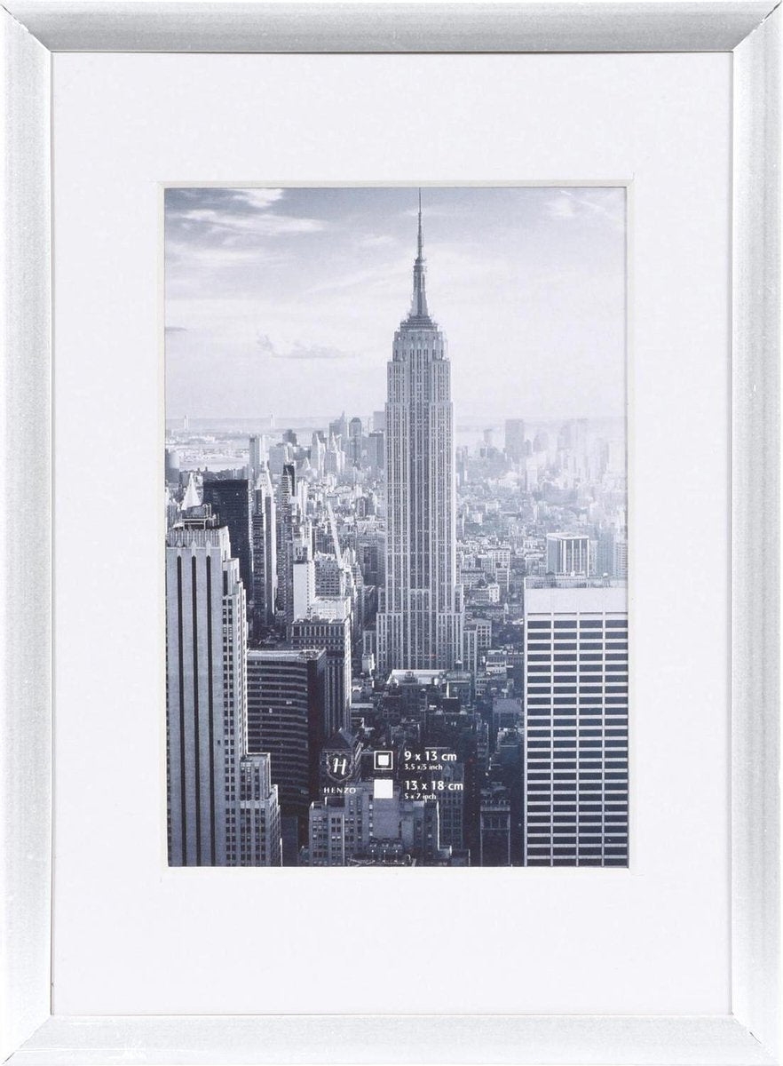 Henzo fotoramme - - manhattan - fotostørrelse 13x18 cm - sølv