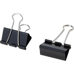 Foldback papierklemmen viking 41 mm zwart