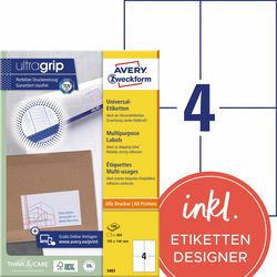Avery etiketten 3483 universeel 105x148mm