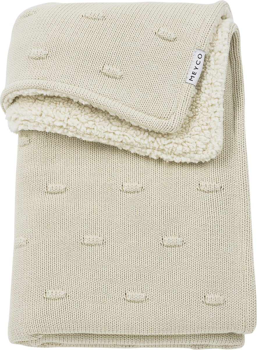 Meyco baby knots bamsetæppe - blødt sand - 75x100cm - 2,0 tom