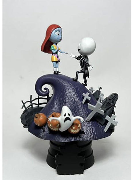 Beast kingdom legetøj mareridt før jul d-stage pvc diorama jack sally 15 cm dioramaer