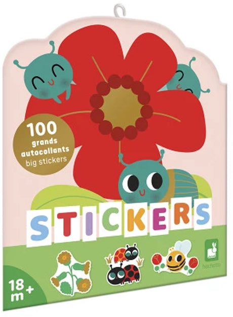 Janod - klistermærkebog - små dyr - 100 klistermærker