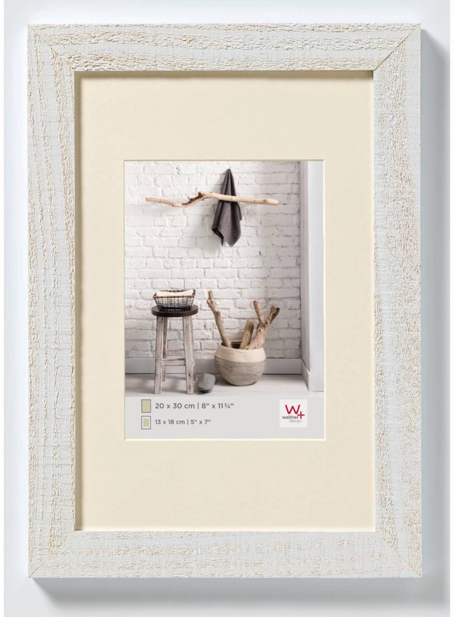 Walther home - træramme - fotostørrelse 20x30 cm - polarhvid
