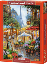 Castorland spring flowers paris – puslespil – 1.000 brikker – satin finish – perfekt pasform – europæisk kvalitet