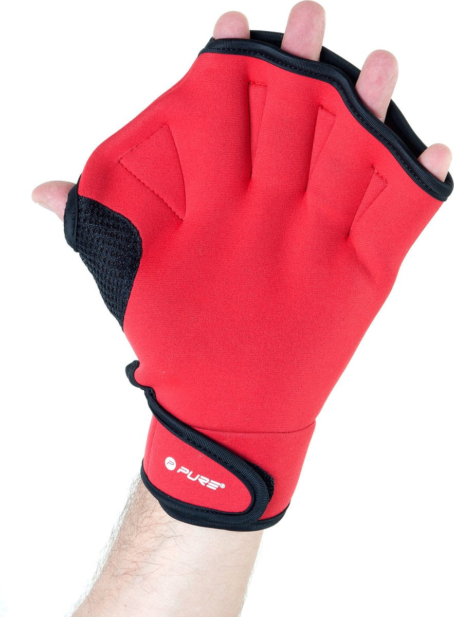 Pure 2 improve pure2improve zwemhandschoenen unisex rood maat l