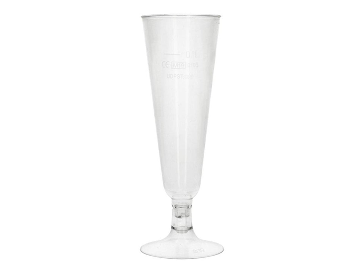 Papstar 24 glas til mousserende vin ren 100ml ã˜5,5x16,5cm krystalklar lavet af genanvendelig PLA vegetabilsk bioplast