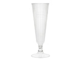 Papstar 24 glas til mousserende vin ren 100ml ã˜5,5x16,5cm krystalklar lavet af genanvendelig PLA vegetabilsk bioplast