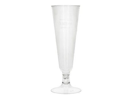 Papstar 24 glas til mousserende vin ren 100ml ã˜5,5x16,5cm krystalklar lavet af genanvendelig PLA vegetabilsk bioplast