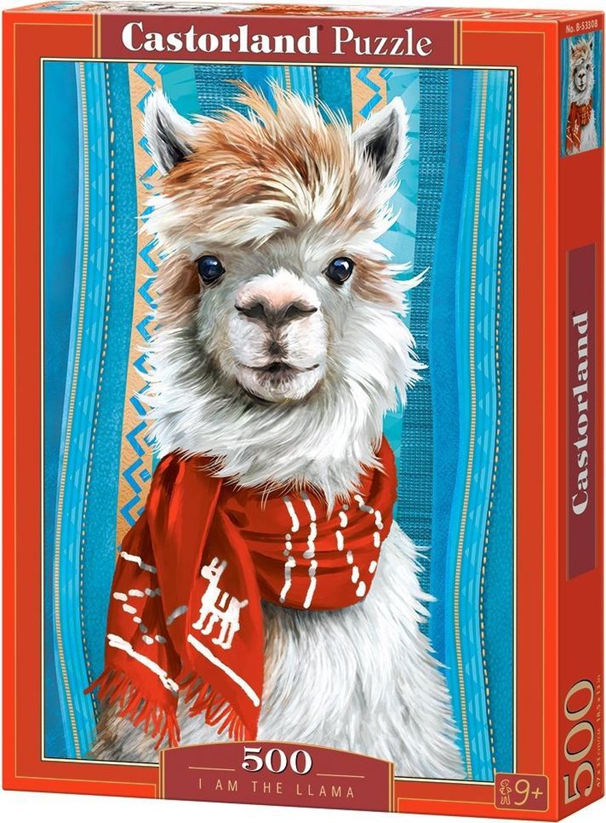 Castorland i am the llama – puslespil – 500 brikker – satin finish – perfekt pasform – europæisk kvalitet