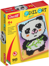 Quercetti pixel art mosaik legetøj panda 946dlg - kreativt legetøj.