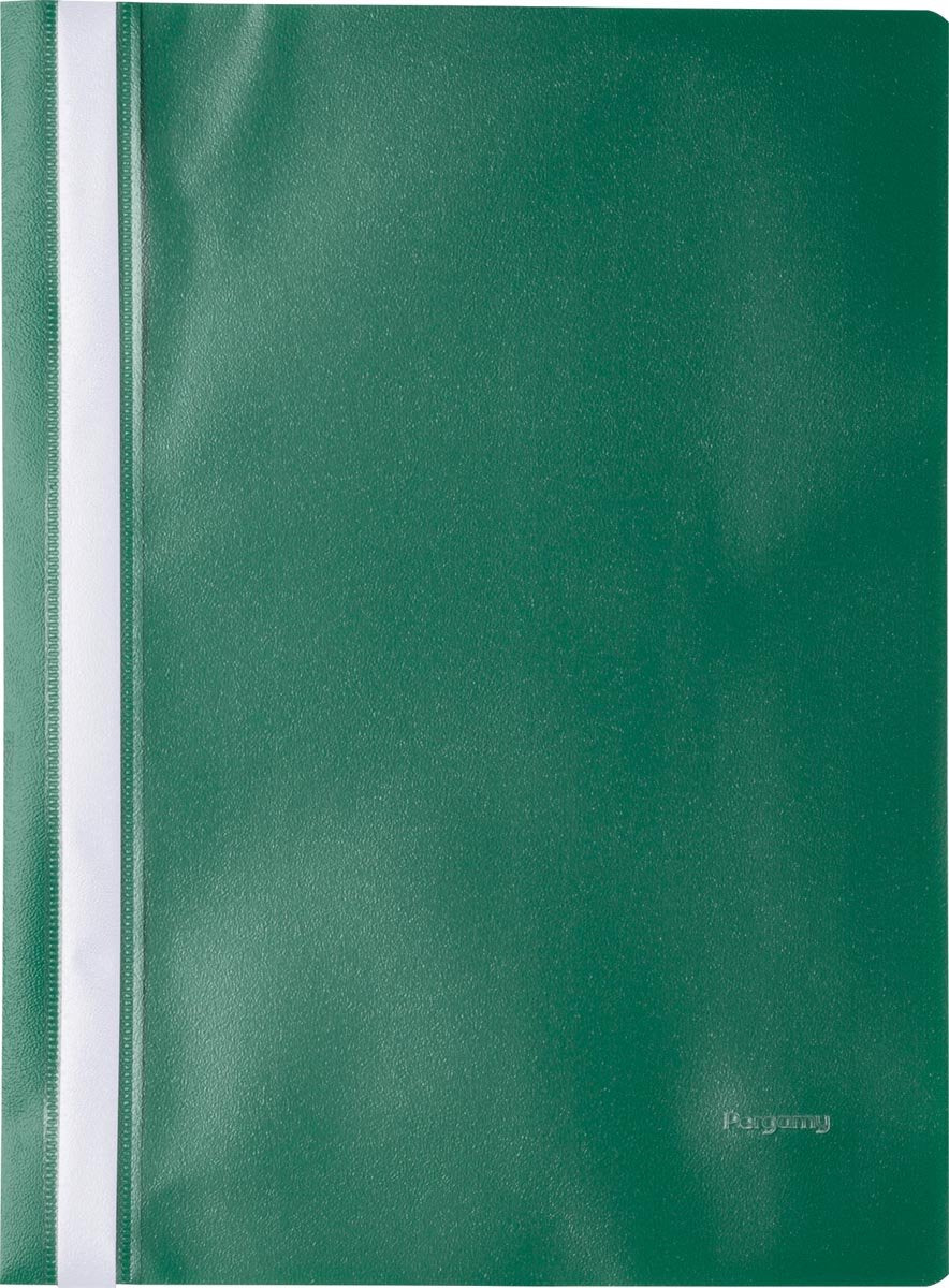 Pergamy quick-fix mappe, ft a4, pp, pakke med 25, grøn