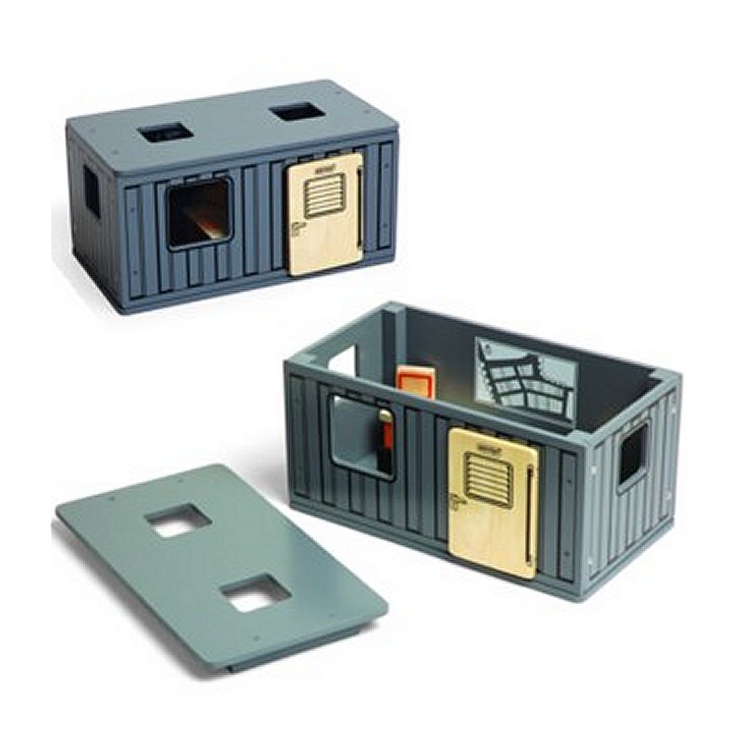 Pintoy byggecontainer med kontormøbler
