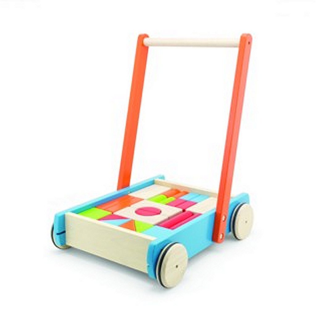 Pintoy baby rollator skubbevogn med klodser