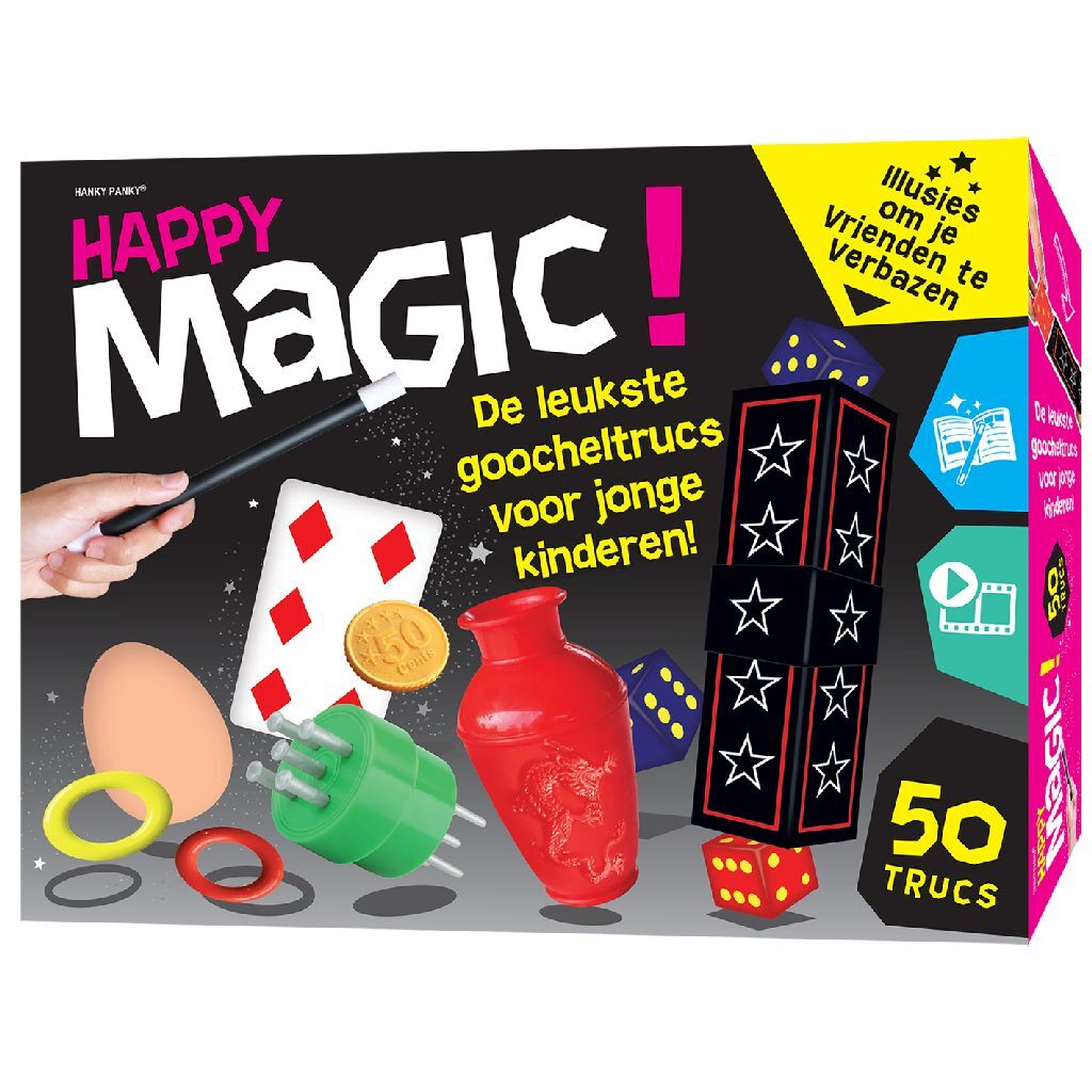 Hanky panky legetøj happy magic 50 tricks