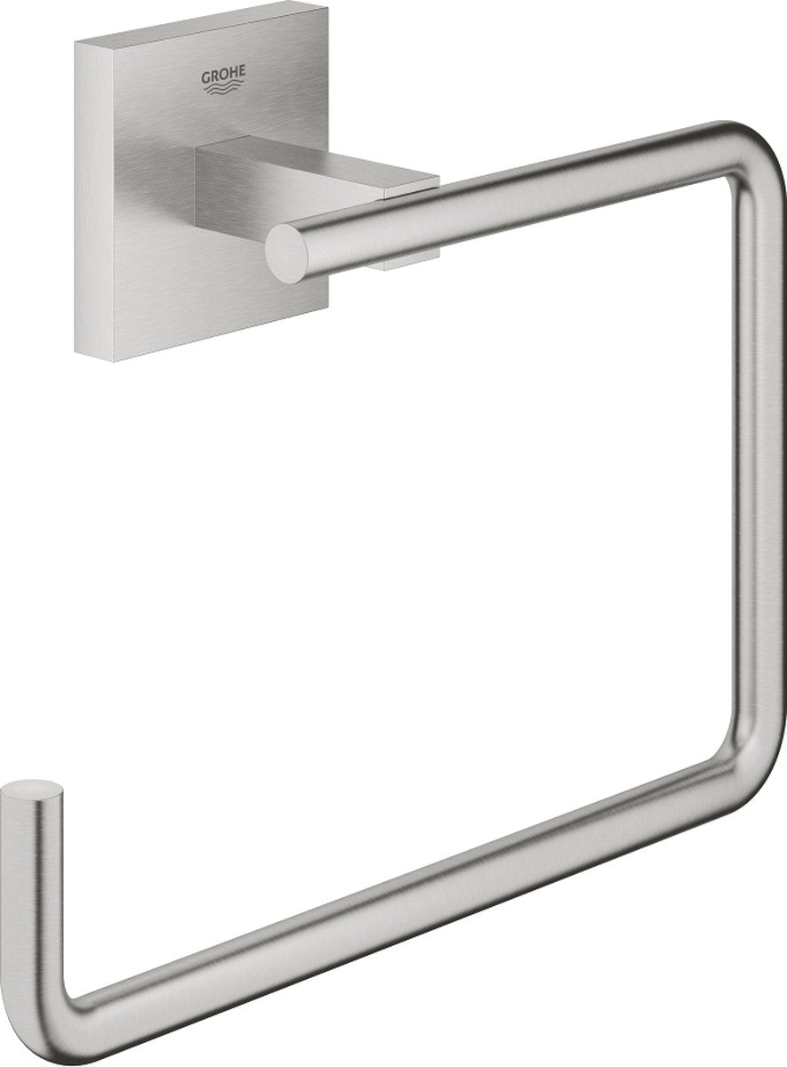 Grohe start kube vægholder - supersteel (rustfrit stål look) 40975dc0