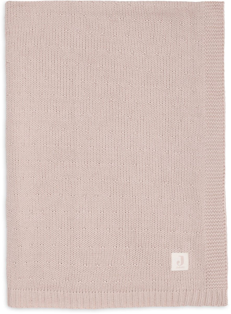 Jollein deken ledikant 100x150cm sprinkle knit silk rose
