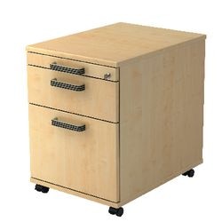 Bach mobil skuffeblok hammerer ac20 sg melamin 428x580x590mm 3 skuffer ahorn