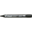 Permanent markør pilot 100 1mm rund spids sort