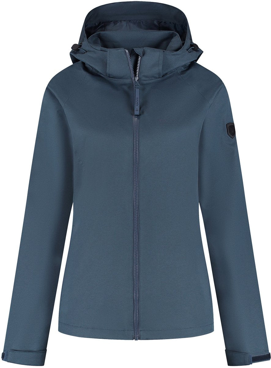 Kjelvik outdoorjas mirte donkerblauw