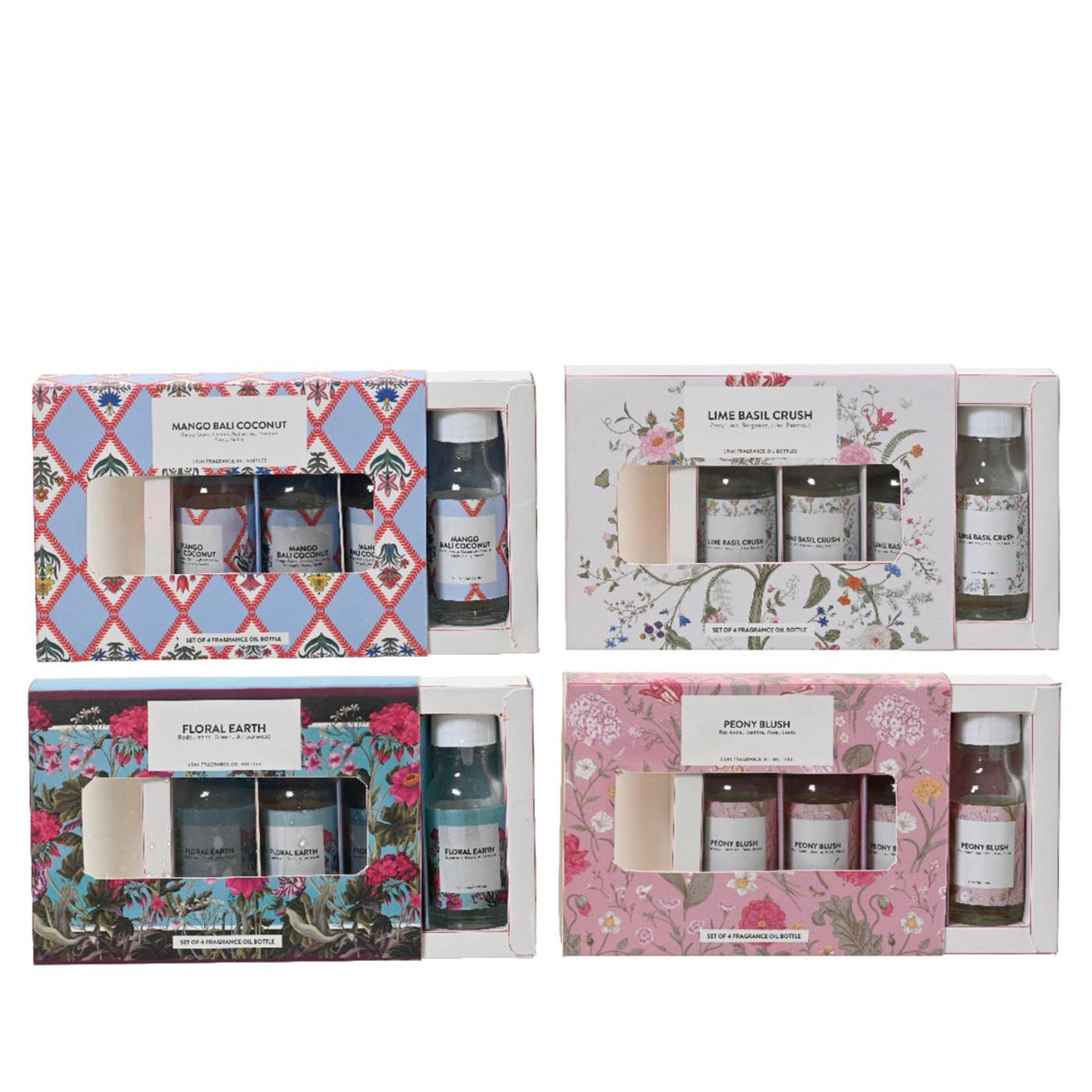 Decoris duftolie 15ml sæt med 4 samme dufte i gaveemballage