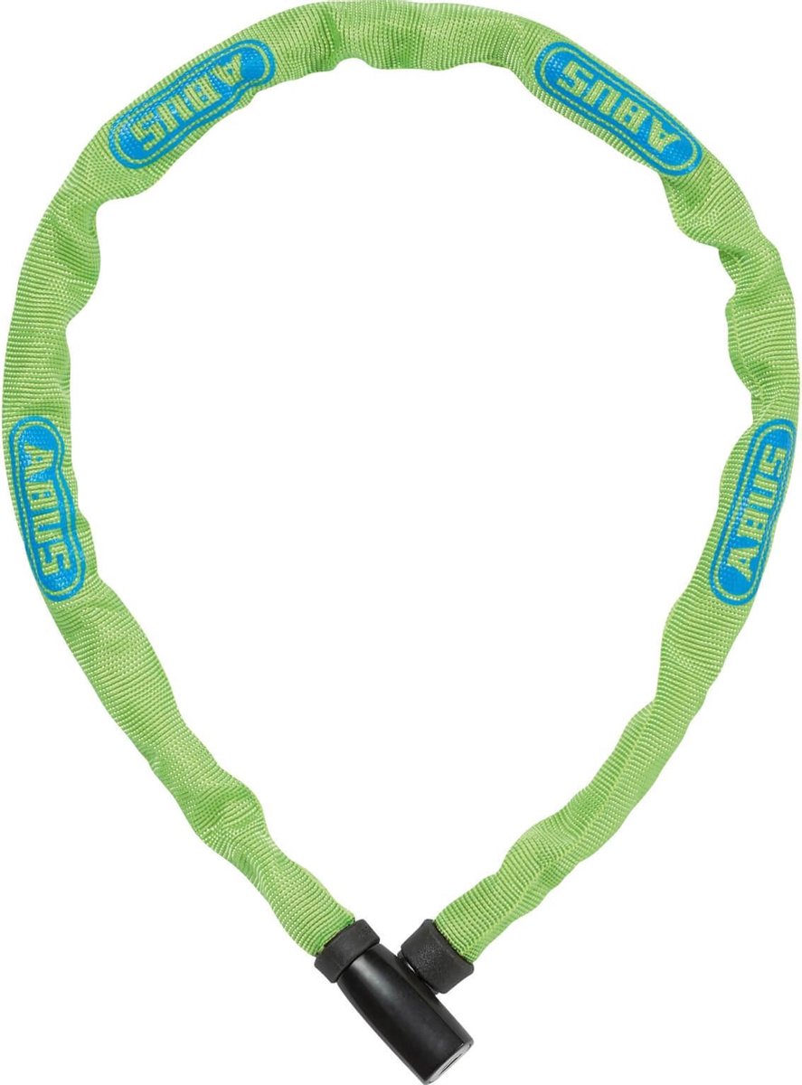Abus cykellås kædelås - steel-o-chain™ 4804k - sikkerhedsniveau 4 - lysegrøn - 75 cm - velegnet til elektriske cykler og bycykler