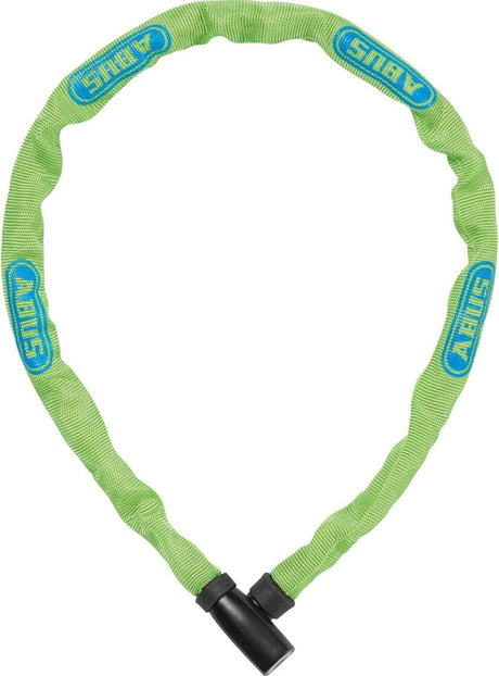 Abus cykellås kædelås - steel-o-chain™ 4804k - sikkerhedsniveau 4 - lysegrøn - 75 cm - velegnet til elektriske cykler og bycykler