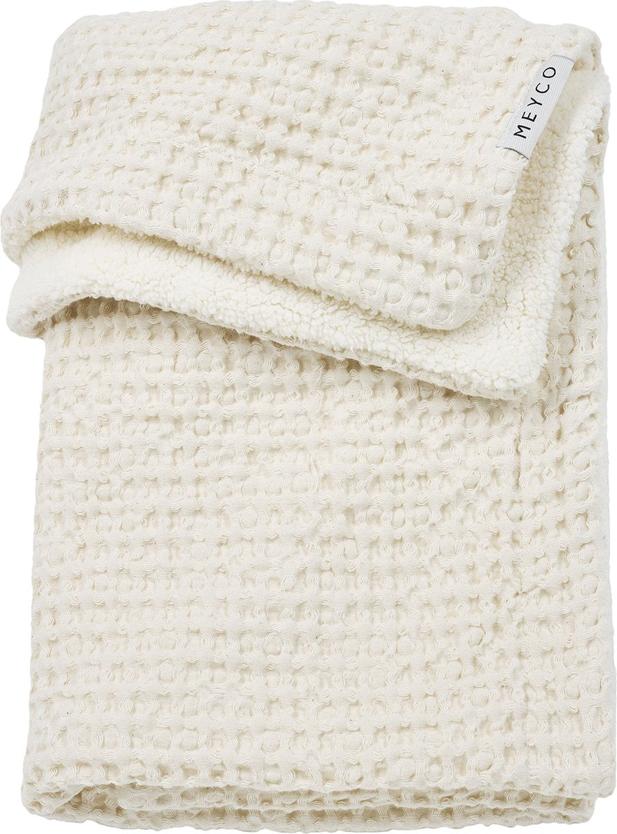 Meyco babyvaffelbamsetæppe - natur - 100x150 cm - 2,0 tom